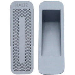 HALTZ 2 Pack Door Stoppers for Floor (12 x 3.6 x 2 cm) – Heavy-Duty Door Wedge – Non-Skid & Scratch Resistant Door Stop, Durable Rubber Door Stopper – Ideal for Floors, Carpets, Tiles & Wood (Grey)