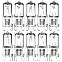 BOAITE 10 Pack G9 28W Clear Capsule Dimmable Halogen Light Bulbs,230V 28W 370lm 2800K Warm White for Chandeliers,Pendants,Cabinet Lights,Landscape Lights