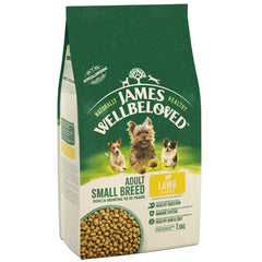 James Wellbeloved Adult Small Breed Lamb & Rice 1.5 kg Bag, Hypoallergenic Dry Dog Food