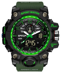 findtime Mens Military Watch Digital Analogue Watches Waterproof Sport Tactical Outdoor Wristwatch Big Face Alarm Stopwatch LED Wrist Watch for Men