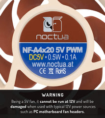 Noctua NF-A4x20 5V PWM, Premium Quiet Fan, 4-Pin, 5V Version (40x20mm, Brown)