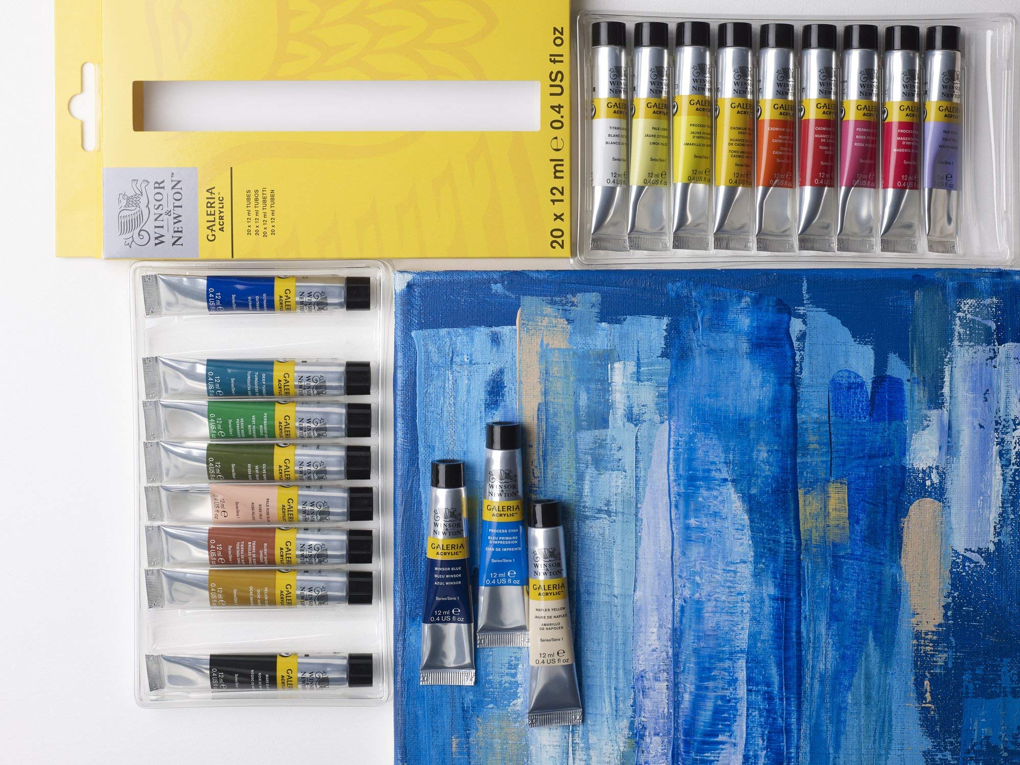 Winsor & Newton, Galeria Acrylic, 20x10ml Tube Set