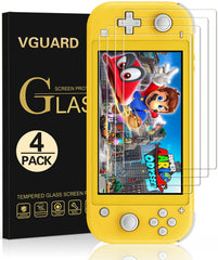 VGUARD〔4 Pack〕Screen Protector for Nintendo Switch Lite, Tempered Glass Film for Nintendo Switch Lite [9H Hardness] [Anti-Scratch] [Bubble Free] [Crystal Clear]