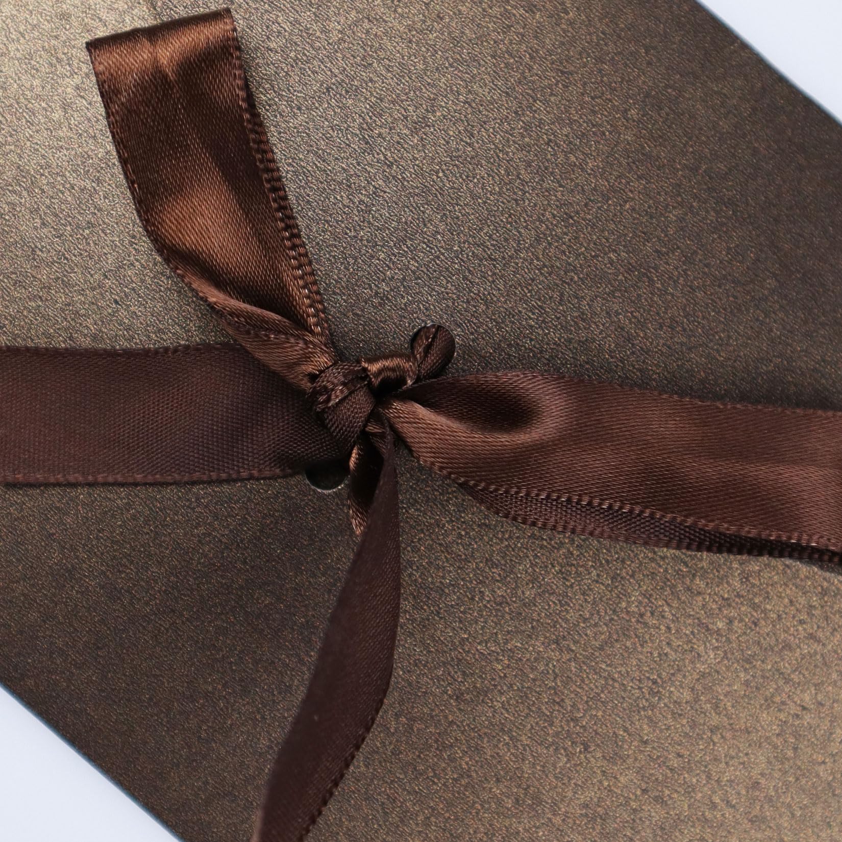 4 Pack Kraft Paper Envelopes with Ribbons, 22 * 10.9 Invitation Envelopes for Festival and Party - Dark Brown