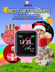 Jwatch Kids Smart Watch Phone Sos with 10 Stories 16 Puzzle Games Stopwatch Alarm Clock Kids Watches Toys for 6 7 8 9 10 11 12 Boys Girls Gift for Birthday Christmas （Pink）…