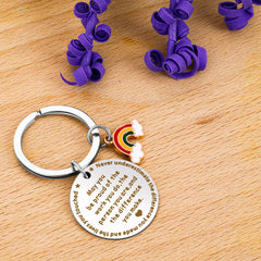 Sibba Keyring Keychain Pendant Souvenir Thank You for Women Men Leaving Gifts Easter Day for Colleagues Teacher Auntie Volunteers Employees (for Staff)