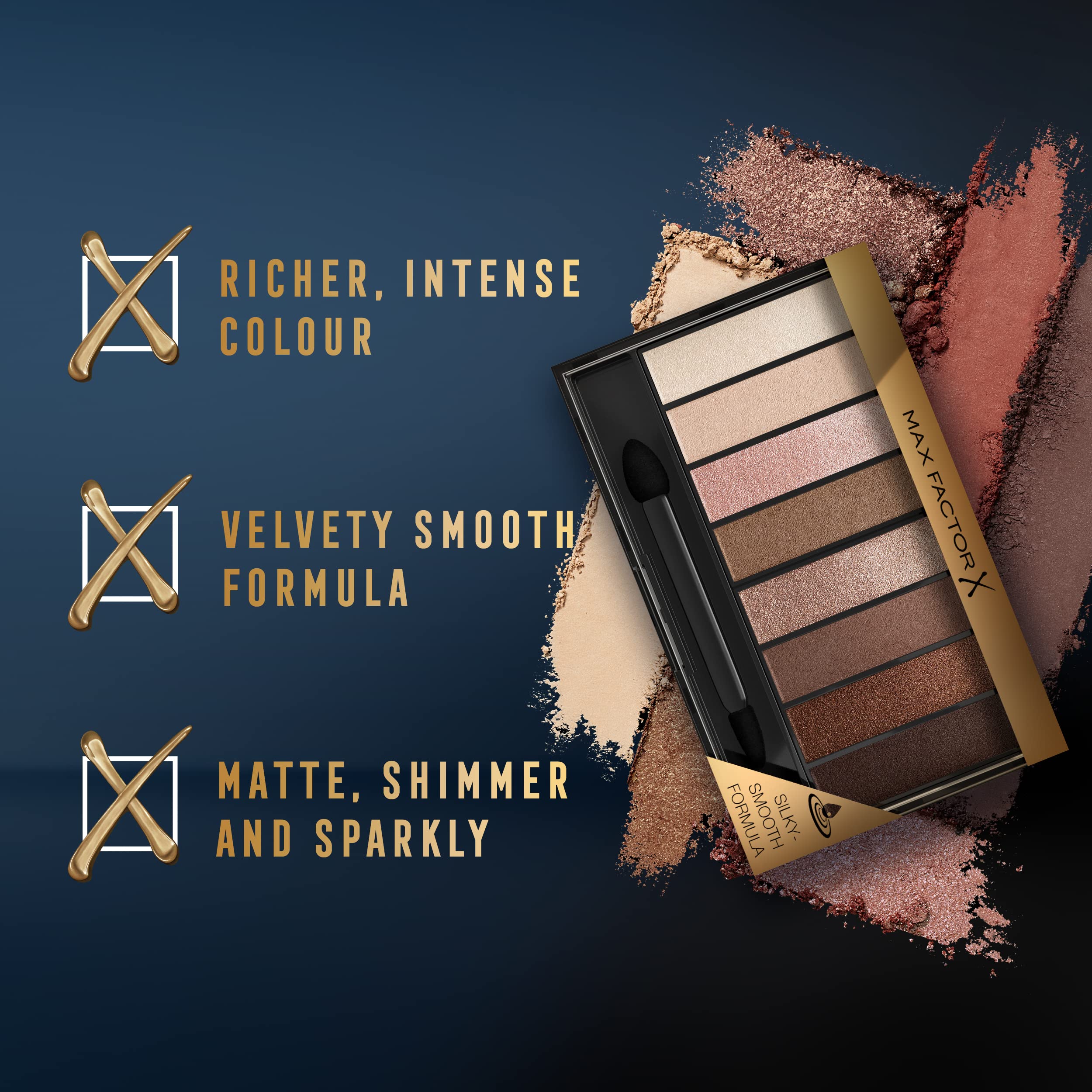 Max Factor Masterpiece Nude Palette, Contouring Eye Shadows, Cappuncino Nudes