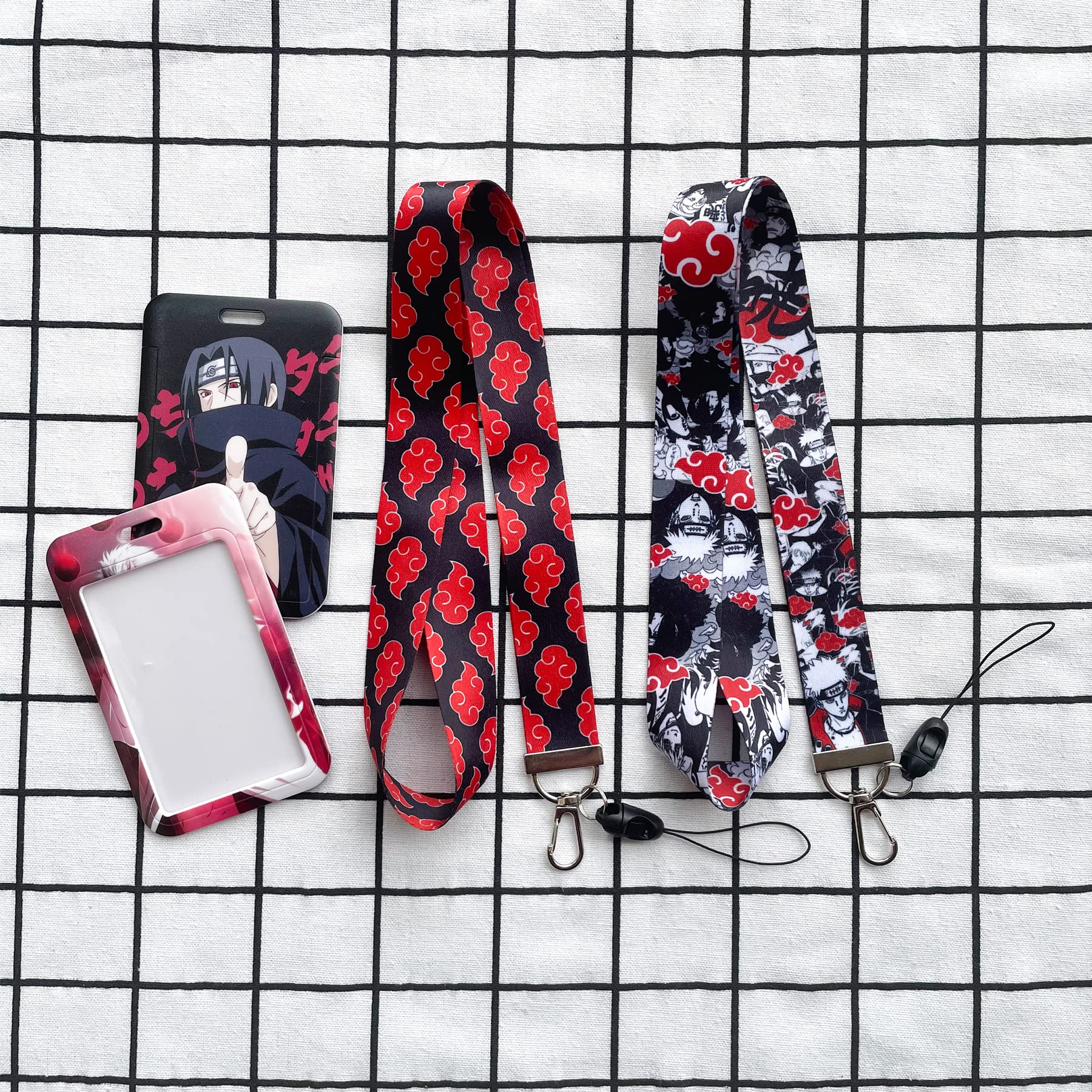 GTOTd Ninja Lanyard (2 Pcs) with ID Badge Holder (2 Pcs). Gifts Merch Party Supplies Decor ID Badge Holder Keychain String Wallet Lanyard Phone Teens