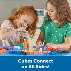 Learning Resources MathLink Cubes (Set of 100) Linking/ Counting Block Set, Early Math Skills, for School & Home Maths Learning Ages 5and