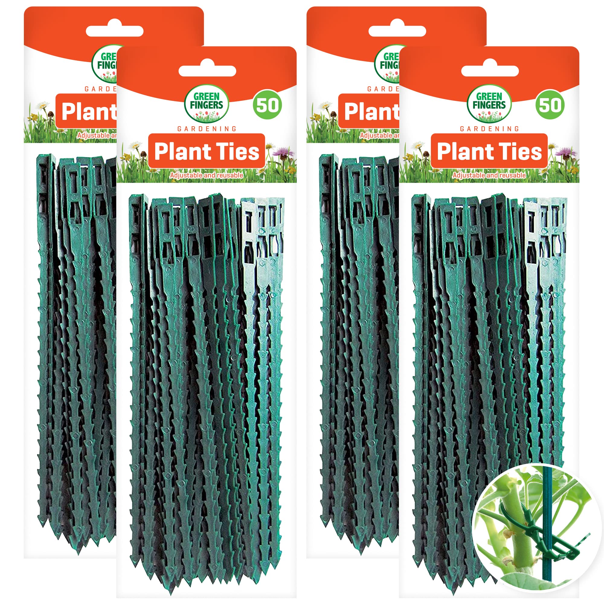 200pk Plant Ties for Climbing Plants   17.5cm   Green Twist Ties   Heavy Duty Garden Ties for Plants, Shrubs, Trees & House Plants   Green Cable Ties   Plant Tie   Garden Twist Tie   Garden Cable Ties