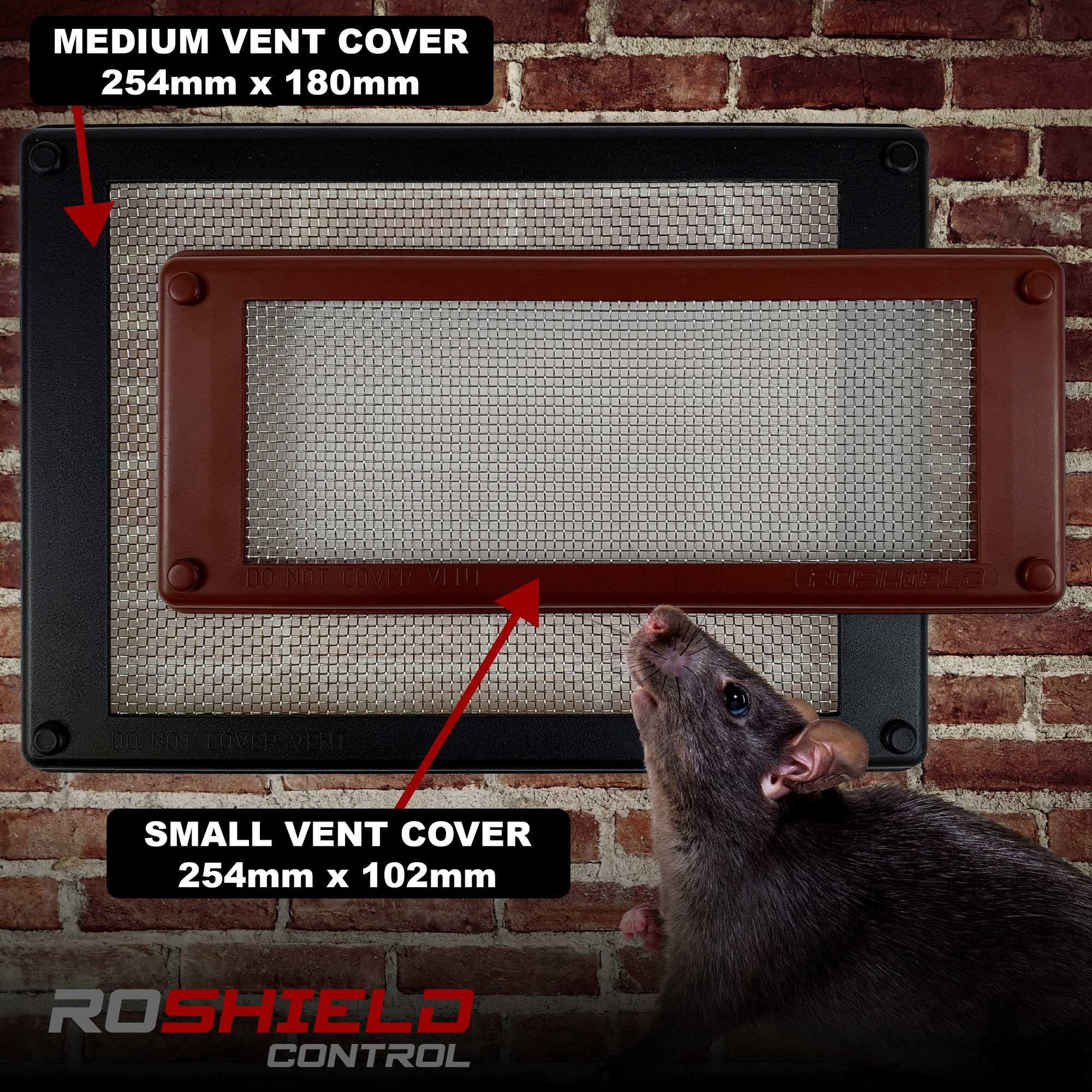 Roshield Pest Proofing Air Brick Mesh Vent Cover   Mouse Insect Rodent Control Prevention x 1 (White, Standard)