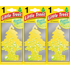 Little Trees Air Freshener Tree LTZ073 Sherbet Lemon Fragrance For Car Home Boat Caravan - Triple Pack