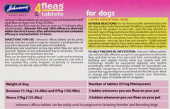 Johnsons Veterinary Products 4Fleas Dog Tablets, Large, 57 mg, 6 Tablets