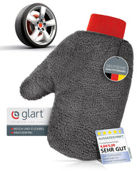 Glart super soft absorbent car rim glove for aluminium rims car car care motorbike bike - removes every dirt and brake abrasion effortlessly - 27x12 cm, car wash glove instead of rim brush