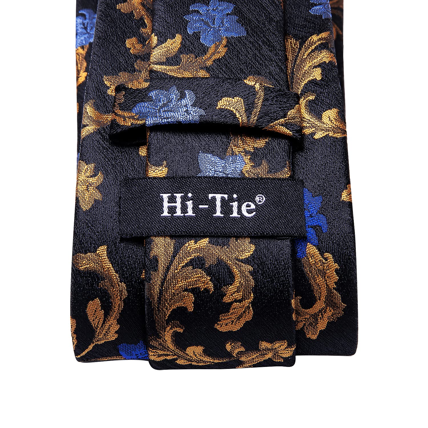 Hi-Tie Purple Paisley Ties and Pockets Square Cufflinks Wedding Business Party Silk Tie Sets