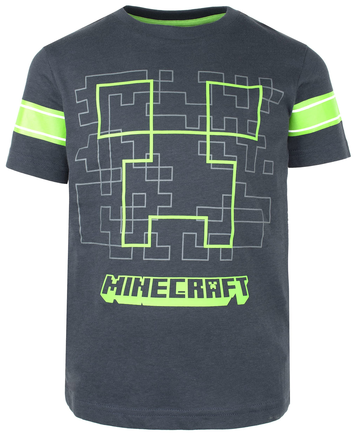 Minecraft - T-Shirt - Navy Blue Creeper T-Shirt - 100% Cotton Clothes - Kids Clothes - Boys Clothes Merch - Birthday Boy Gifts - Age 9-10 Years