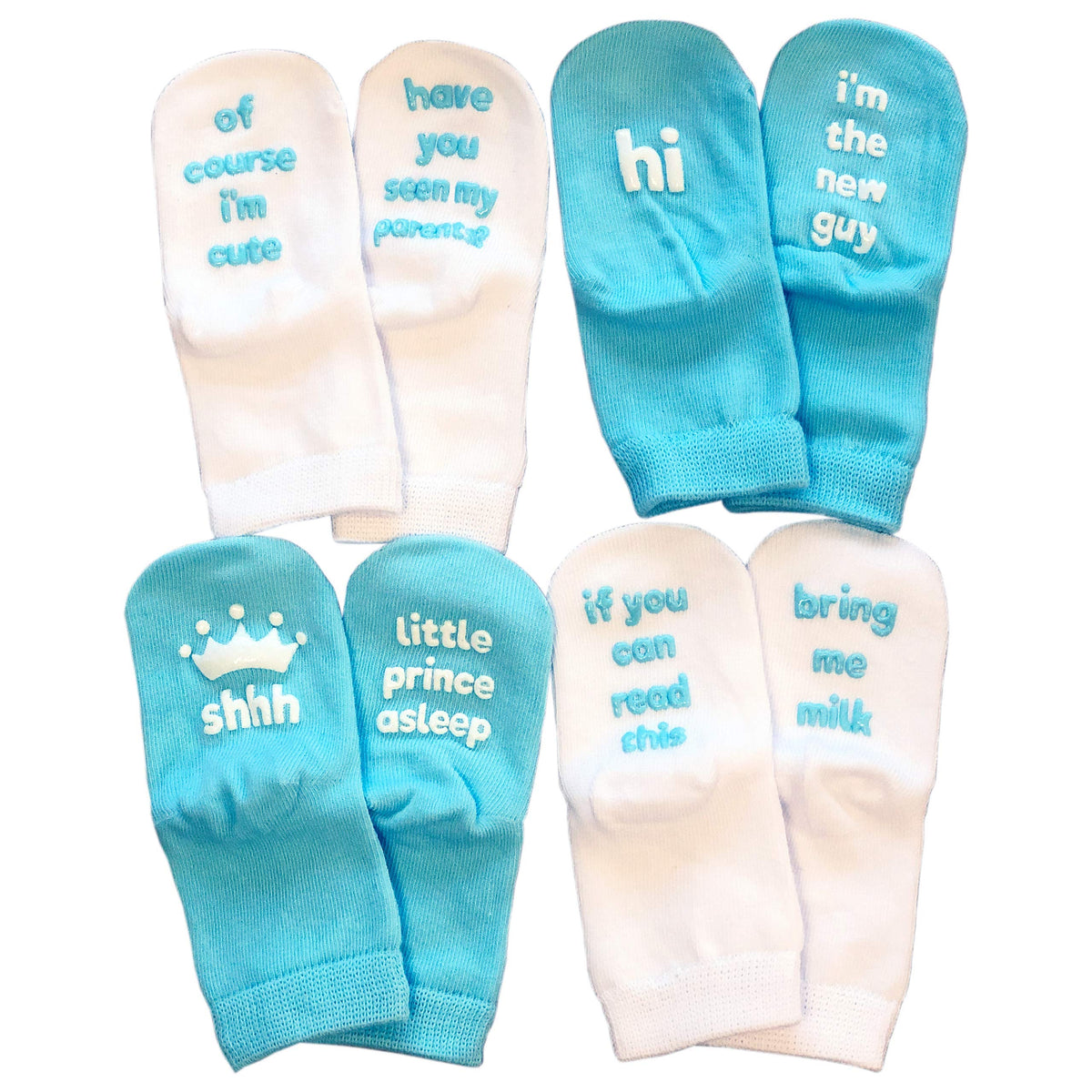 BRING ME SOCKS Baby Boys Socks Gift Set - 4 Pairs, 0-12 months