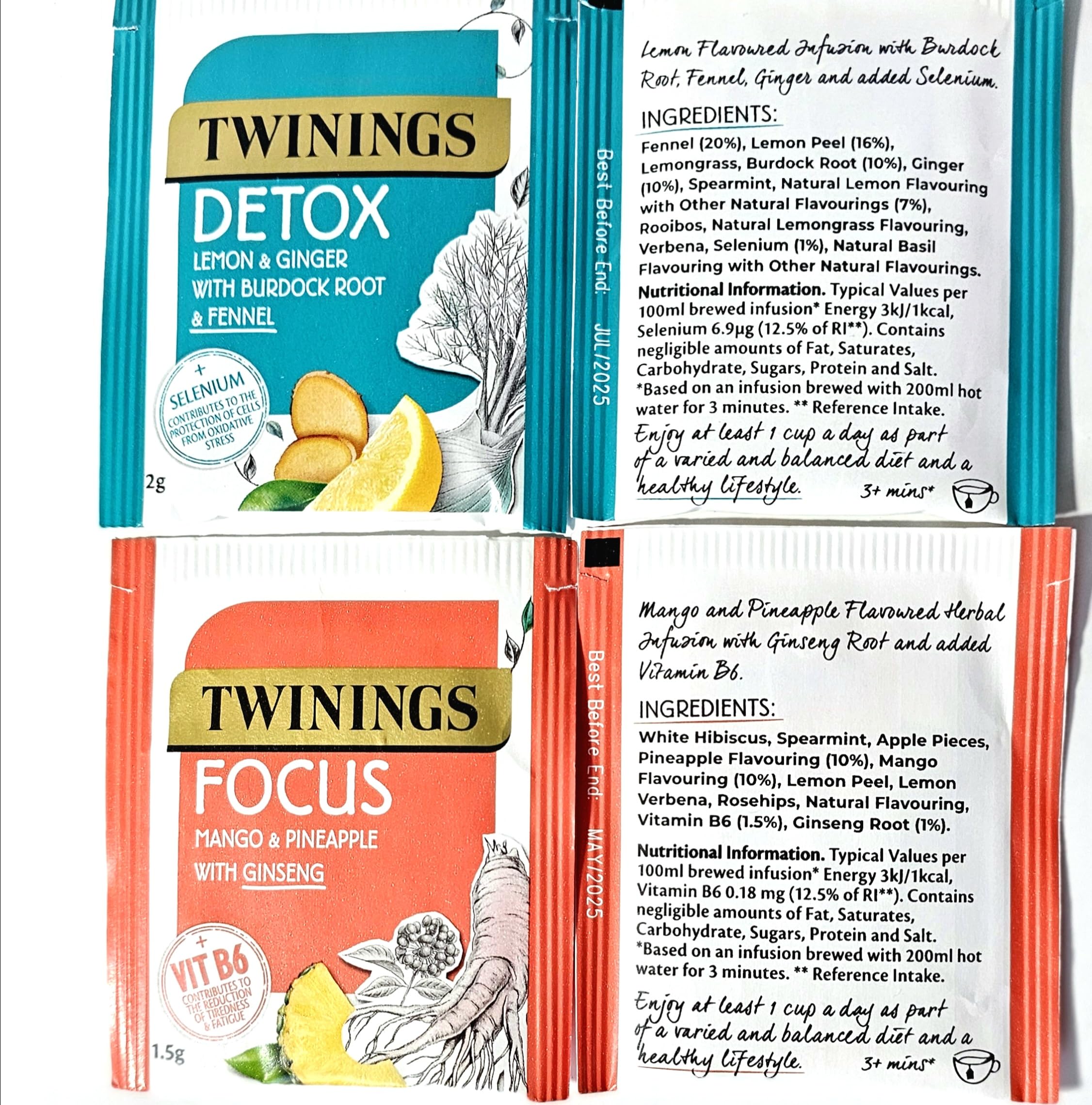 Twinings Superblends,soulfulblends Assortment Fruit Herbal tea Selection Gift Set Total 24, 8 Delicious Flavours 3 Individually Wrapped Tea Bags of Each Flavour Twinings tea bags