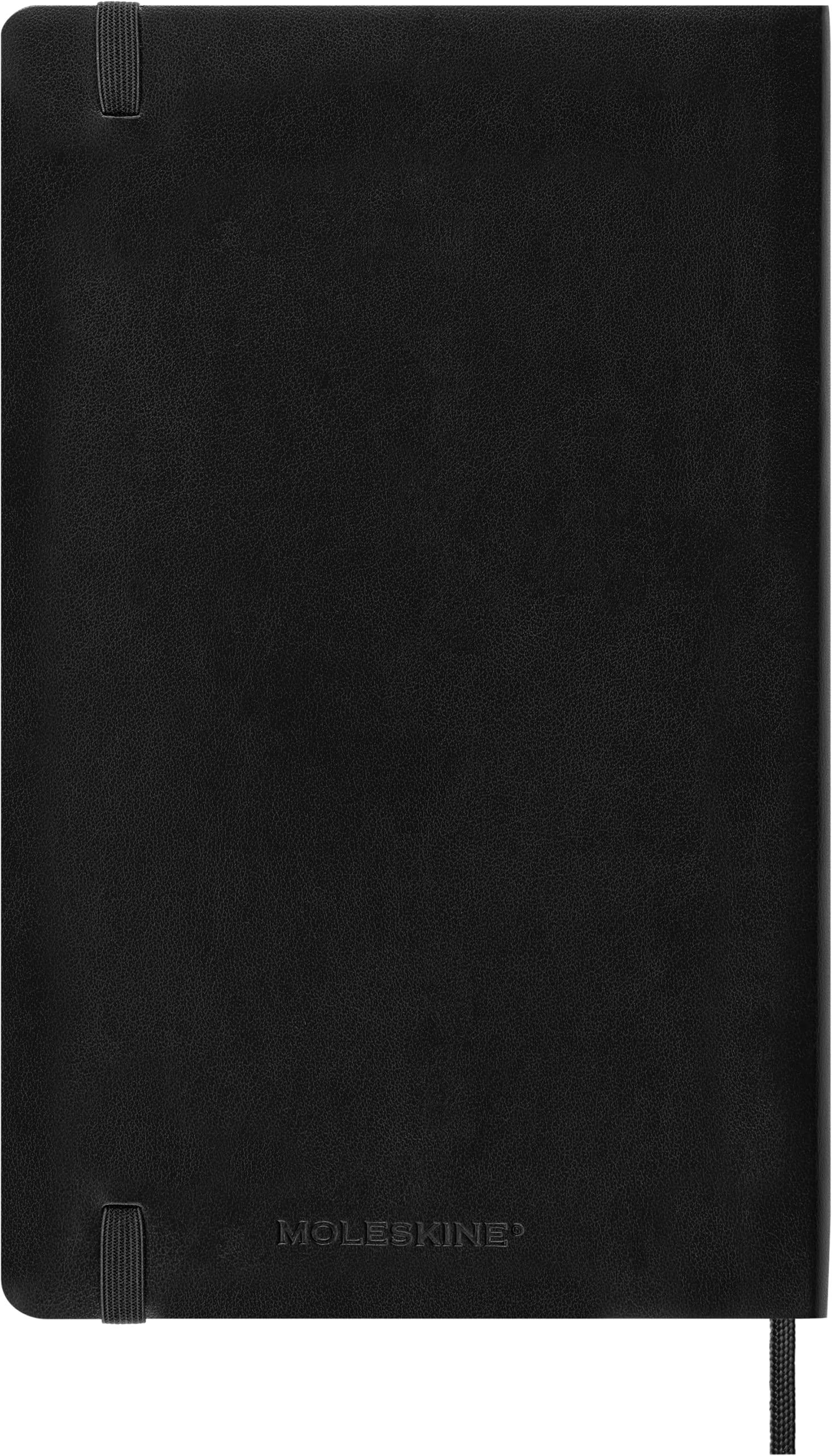 Moleskine Weekly Agenda with Space for Notes 12 Months 2024, Agenda 2024, Size Large 13x21, Soft Cover and Elastic Closure, Colour Black