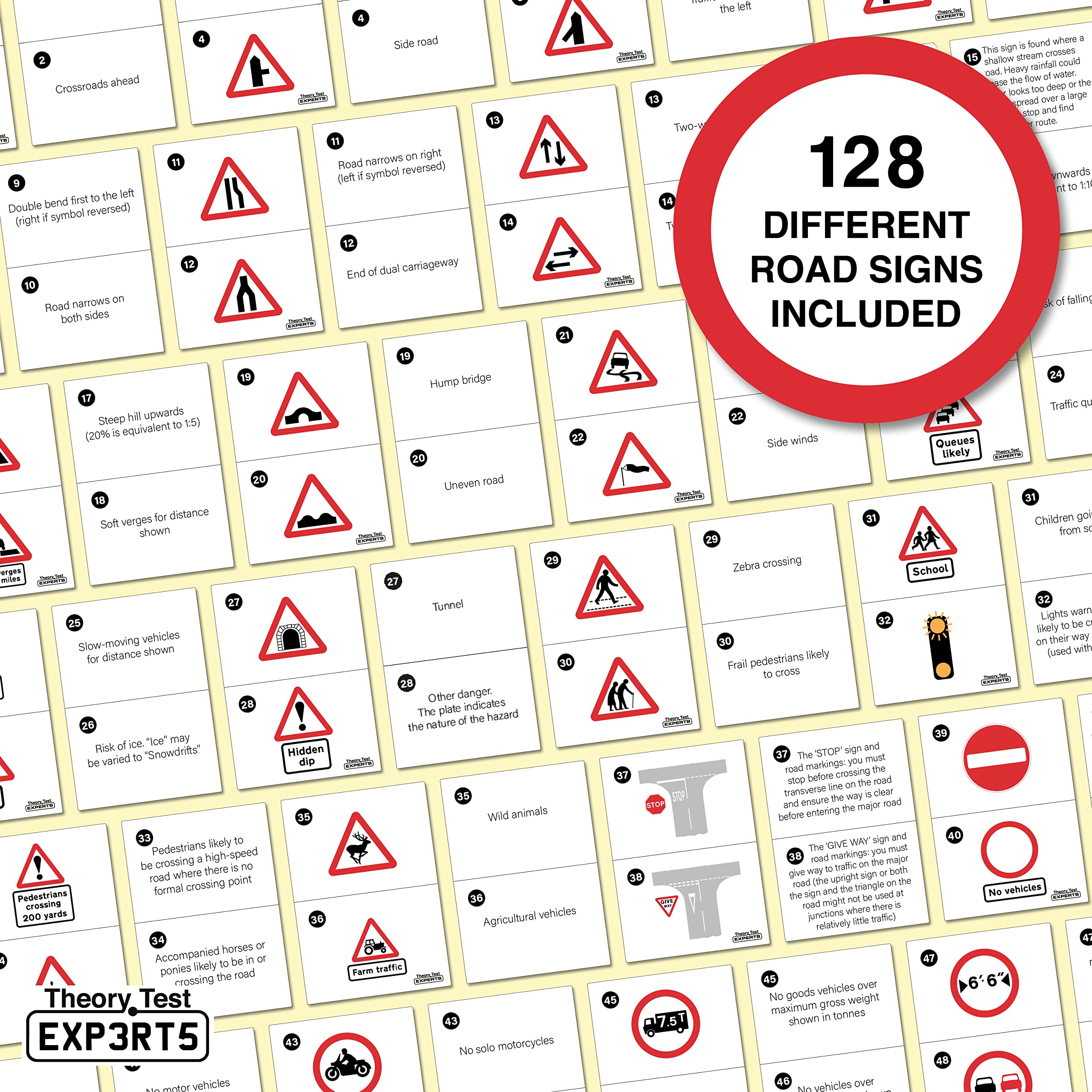 The Highway Code 2024 UK and Know Your Traffic Signs 2024 UK and 128 Road Signs Flash Cards 2024 UK - Driving Instructor Approved - Driving Test Gifts For Teenage Boys & Girls 16-18 Years