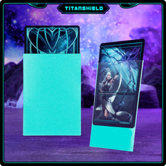 TitanShield (150 Sleeves/Turquoise Standard Size Board Game Trading Card Sleeves Deck Protector for MTG, Dropmix