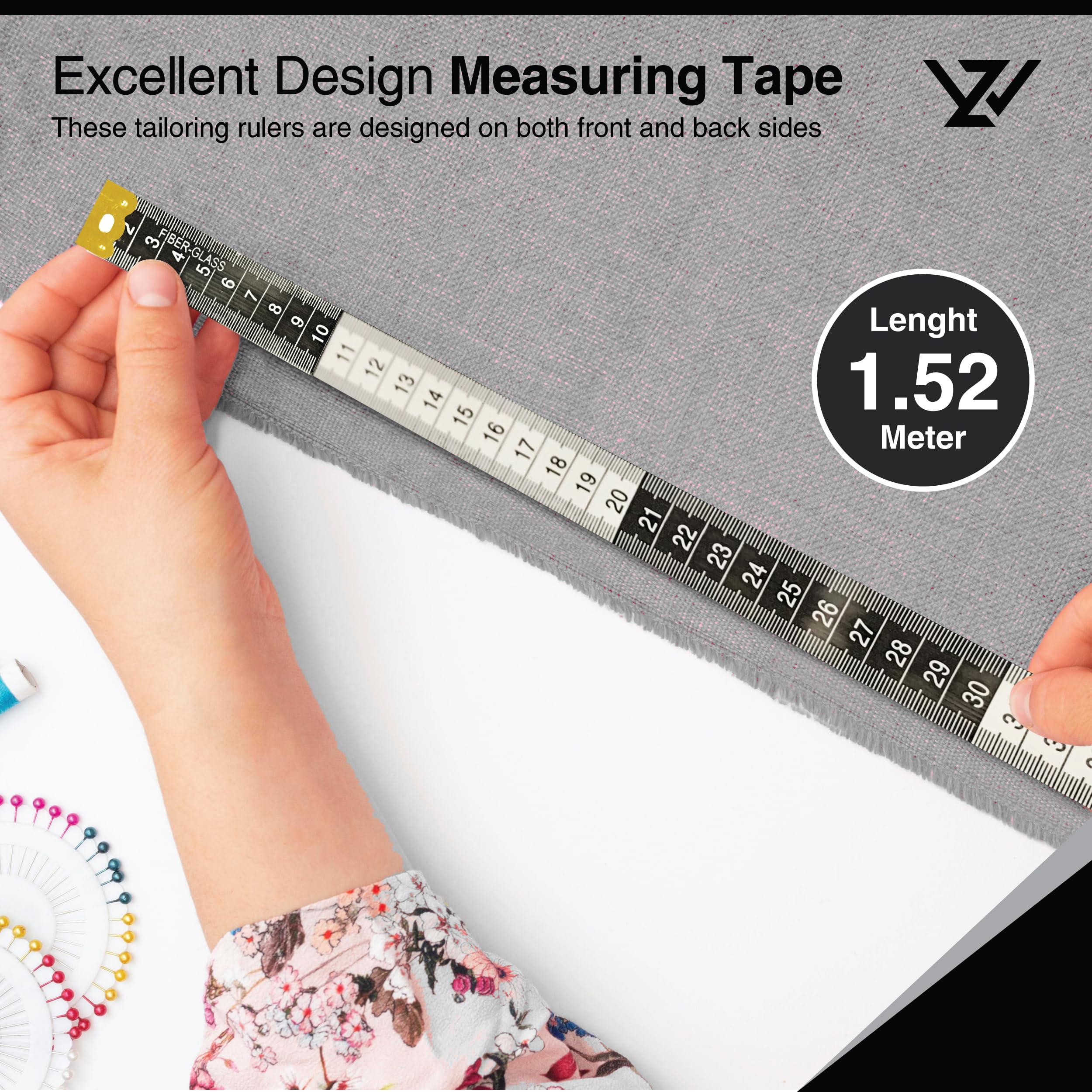 WZ Tape Measure body - Tape Measure made of Fiber Glass - Measuring Tape For Body Measurements - Body Tape Measure - Body Measuring Tape 60 Inch and 150 cm (1)