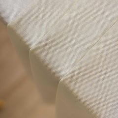 Home Brilliant Waterproof Tablecloths Rectangular Faux Linen Decorative White Table Cloth Cotton for Dinner Table, Table Cloth Wipe Clean Water Resistant, White, 140CM x 218CM