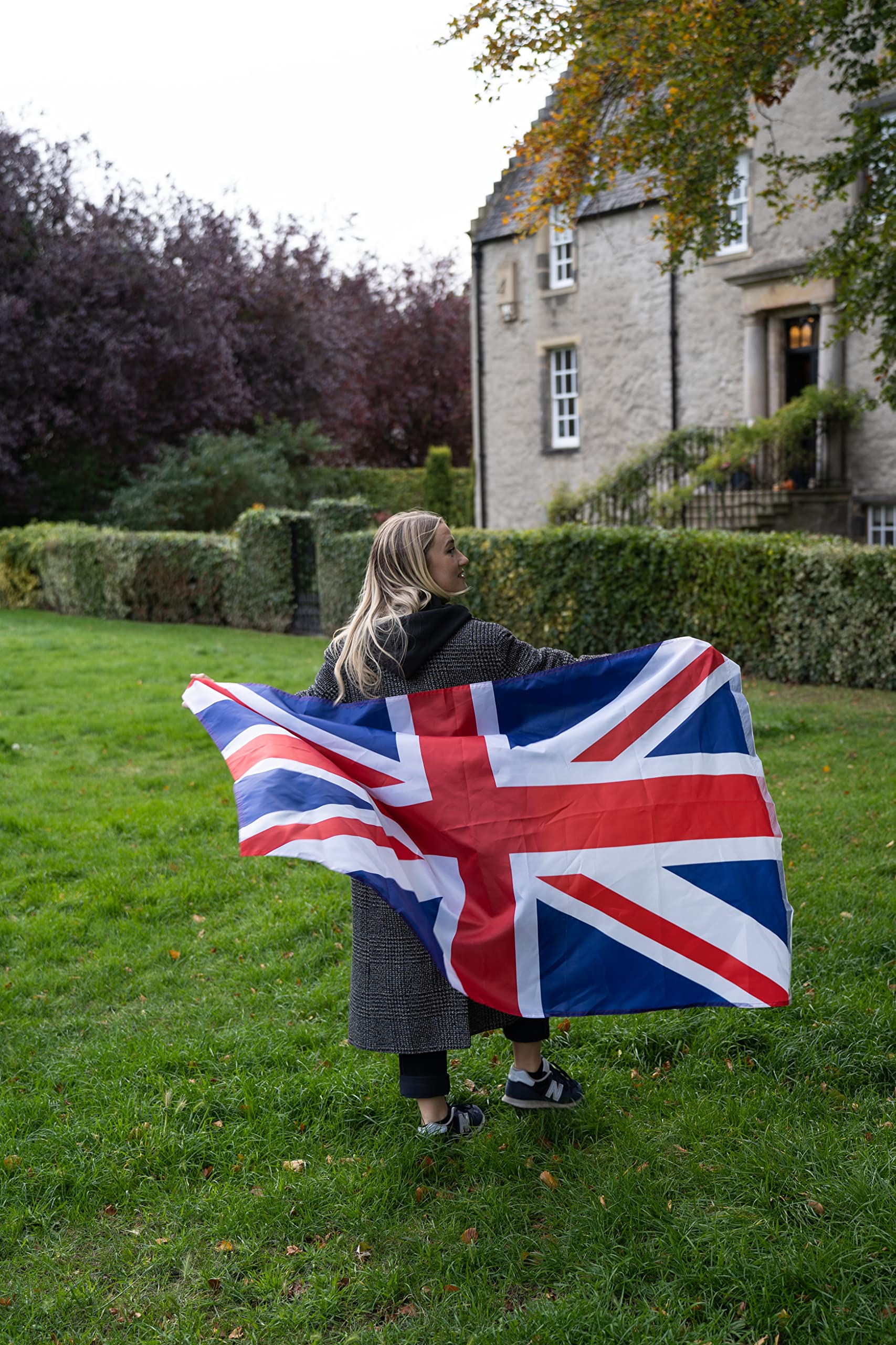 Storm&Lighthouse British Flag Union Jack Flag Great Britain UK Flag 5ft x 3ft with Eyelets