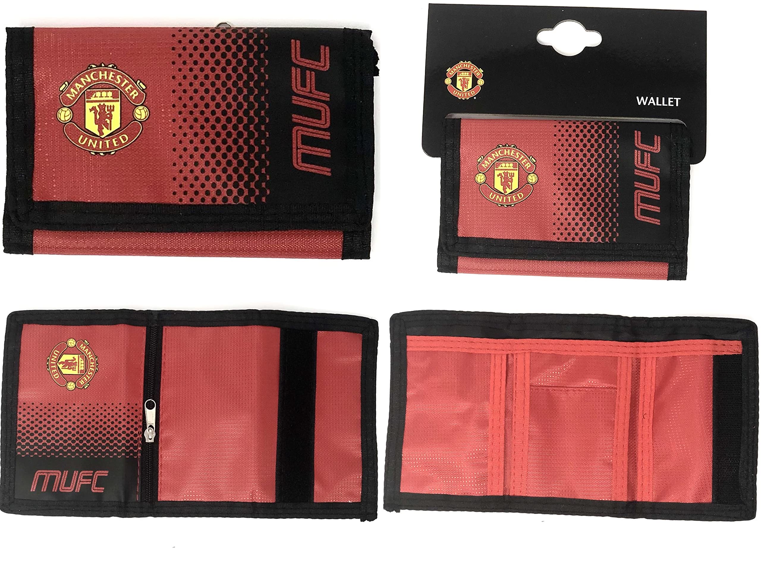 Official MANCHESTER UNITED FC Fade Design Wallet