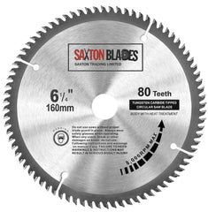 TCT16080T Saxton TCT Circular Wood Saw Blade 160mm x 80t for Festool TS55 Bosch Makita Dewalt