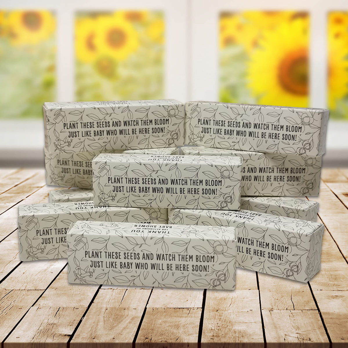 Baby Shower Guest Gifts – Seed Favours   10 Boxes   Seeds Included   Baby Shower Favors   Baby Shower Thank You   Baby Shower Game Gift   Baby Shower Keepsake