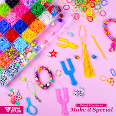 2800and Loom Bands Kit, 30 Colours Loom Band Kits for Girls Includes Clips, Charms, Beads and All Accessories, DIY Friendship Bracelet Making Kits, Craft Kits, Perfect Birthday, Halloween Christmas Gift