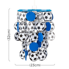 MiniSun - Boys Blue City Football Bedroom/Nursery Ceiling Pendant Light Shade