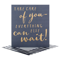 Hallmark Take Care Card 'Blank Inside' - Medium