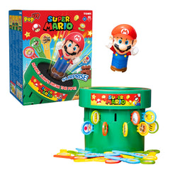 Tomy Pop Up Super Mario Family & Preschool Kids Board Game, 2 - 4 Players, Suitable For Boys & Girls Aged 4and