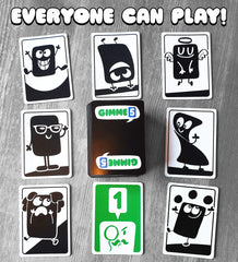 100 PICS GIMME 5, The Count Yourself Lucky Card Game. Perfect card game for young kids and children, Age 4and, rules as simple as snap, anyone can win