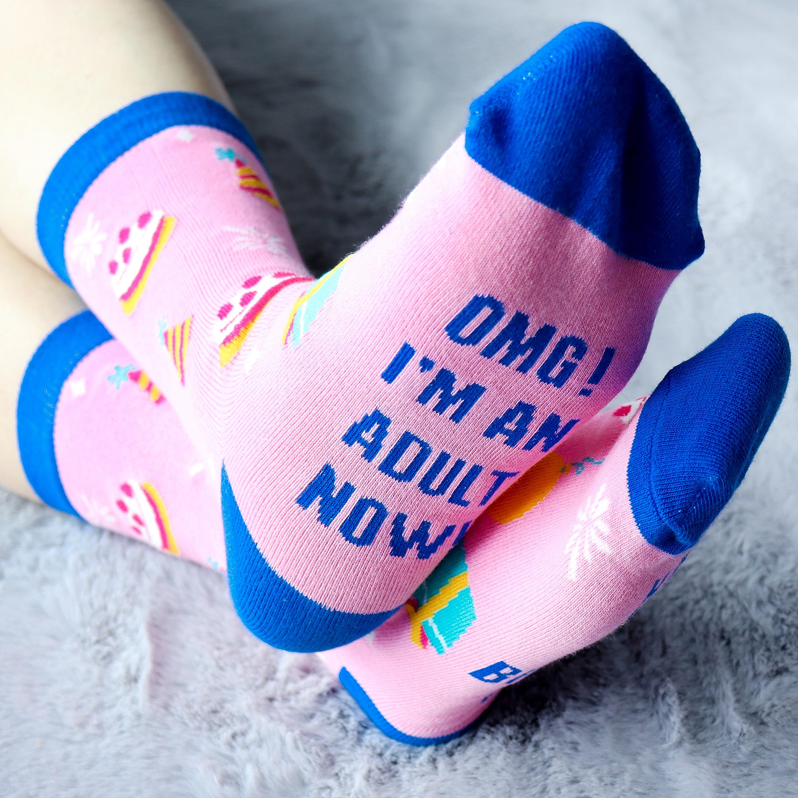 Belloxis 18th Birthday Gifts for Girls Socks Women 18 Birthday Gifts for Girls 18th Birthday Presents for Girls 18th Birthday Ideas Unusual 18th Birthday Gifts