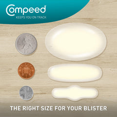 Compeed Medium Size Blister Plasters, Hydrocolloid Plasters, Foot Treatment, Heal fast, Dimensions: 4.2 cm x 6.8 cm, 10 Count (Pack of 1)