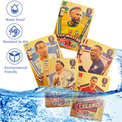 Grehge otball Star Cards UEFA Champions League Football Collectible Cards Gold Foil Cards Children's Birthday Christmas Gifts are Non-Repeating and Non-Original