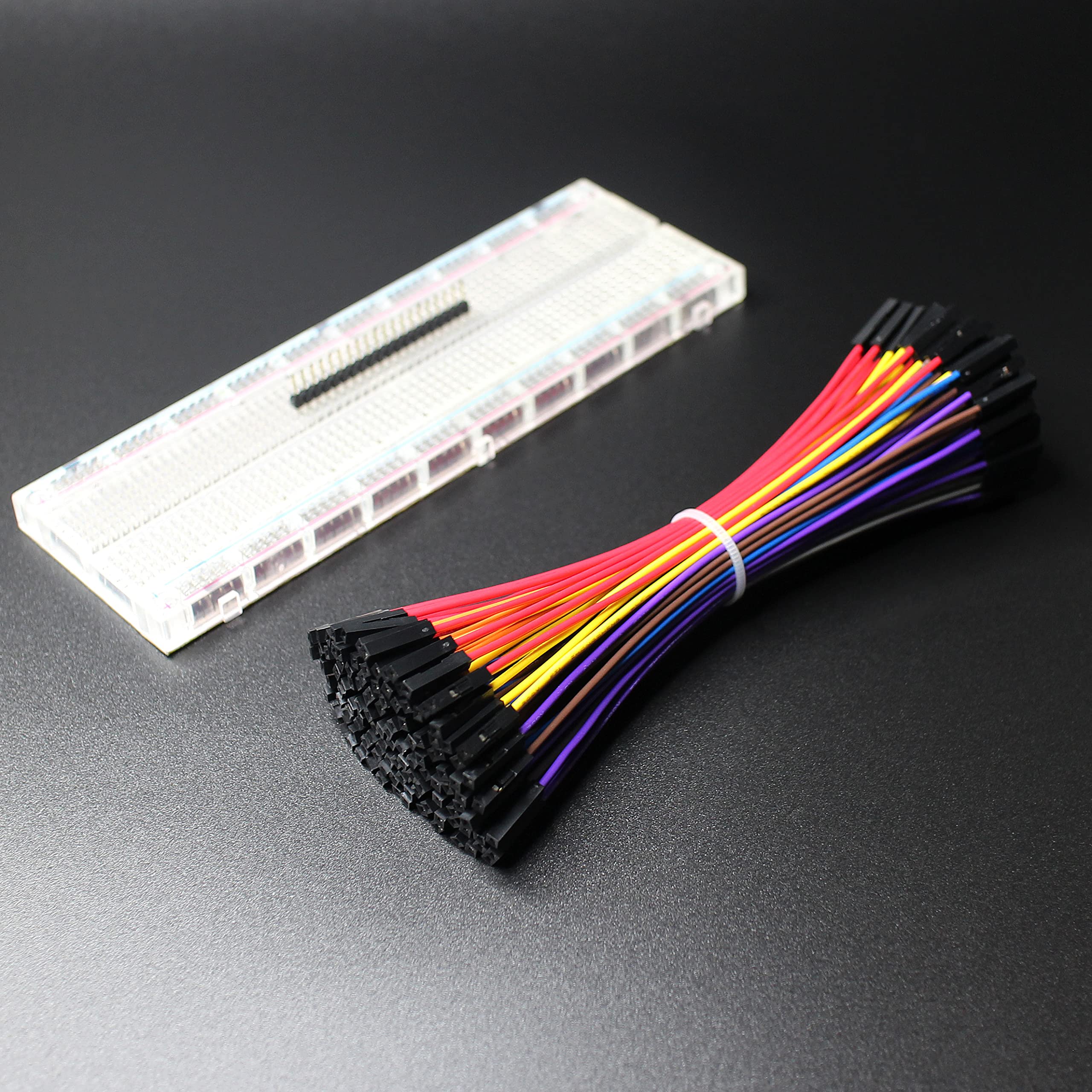 Breadboard Jumper Wires 20AWG, Bestlus Exclusives FF Jumper Cables Wires Female to Female 6'' 15CM, 10 Colors, Pack of 120, Square Head 0.1''(6'', F/F)