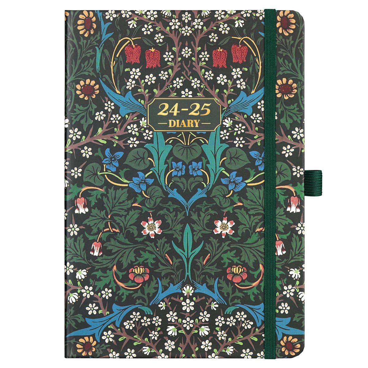 Academic Diary 2024-2025 - A5 Diary 2024-2025 Week to view, from August 2024 to July 2025, 2024-2025 Academic Diary with Elegant Hardcover, Elastic Pen Holder, Back Pocket, 21.3 x 14.7 x 1.6 cm