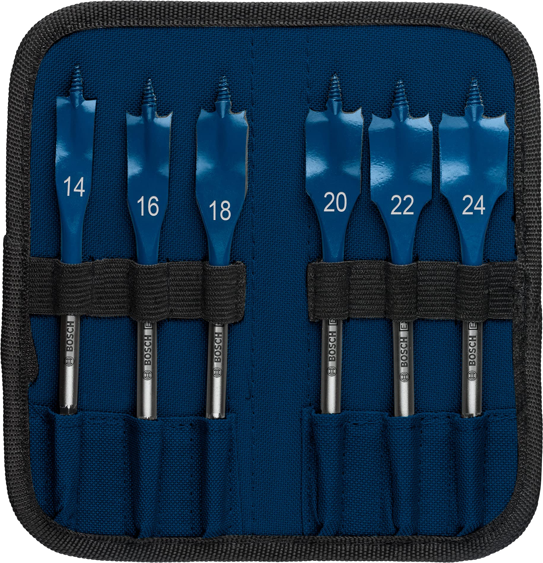 Bosch Professional 6 pc. Expert SelfCut Speed Spade Drill Bit Set (for Softwood, Chipboard, Ø 14-24 mm, Accessories Rotary Impact Drill)