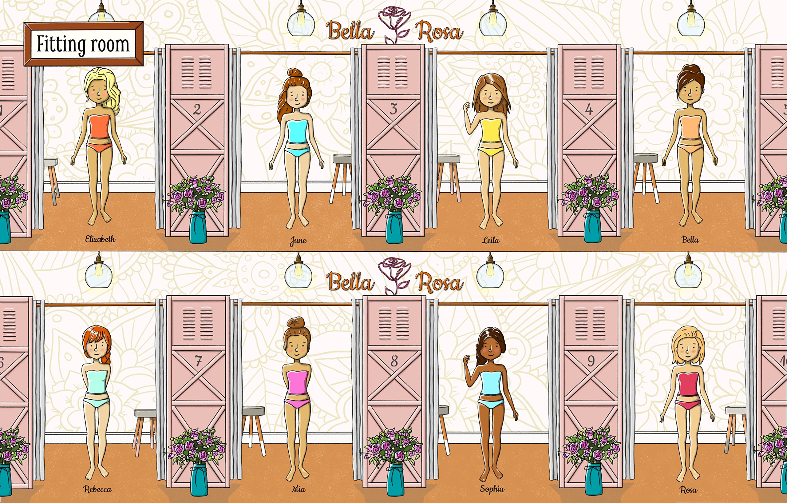 Clothes Shop Sticker Book Bella Rosa Publishing