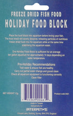 Interpet Slow Release Holiday Mineral Fish Food Block with Freeze Dried Food (Pack of 2)