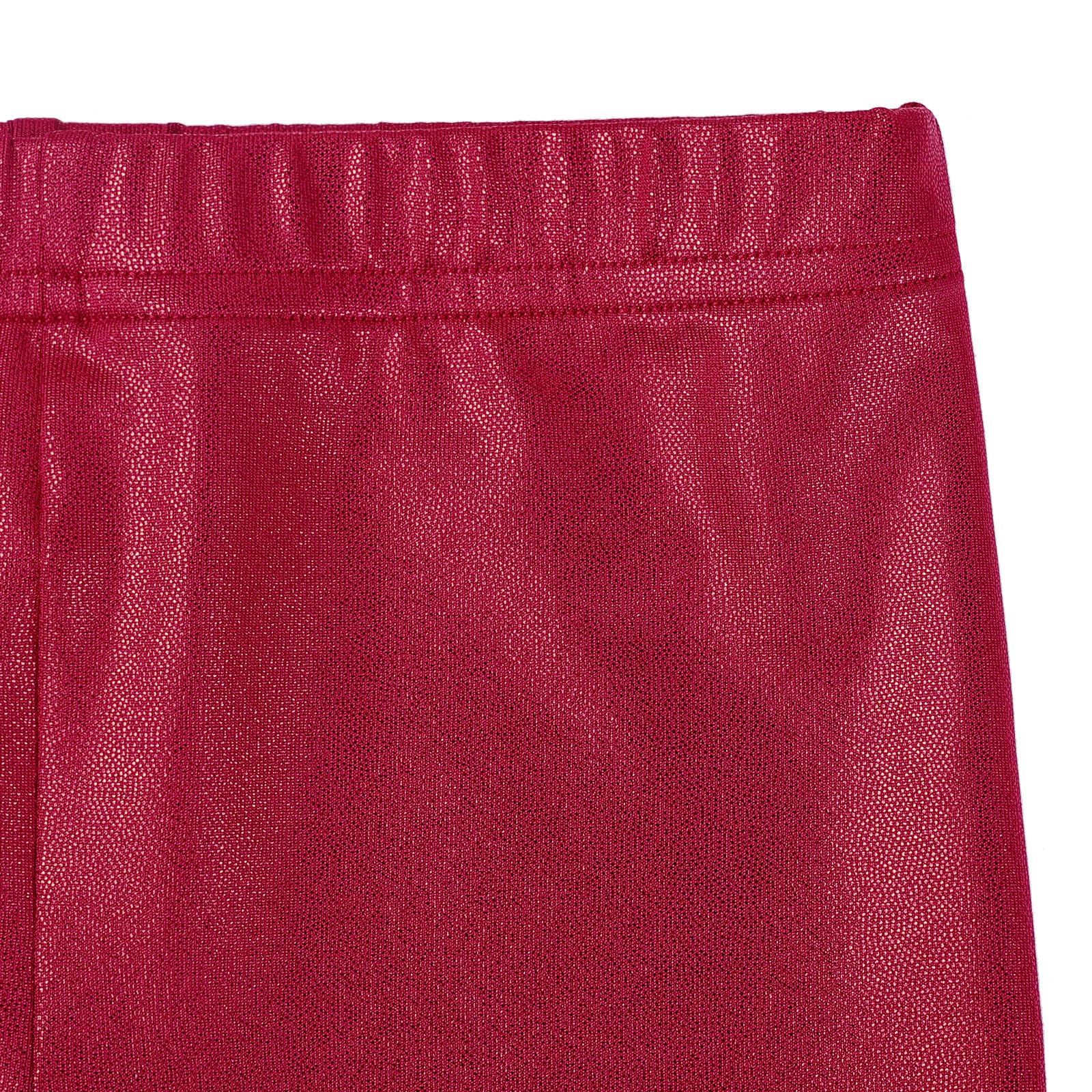 XFGIRLS Gymnastics Shorts for Girls Sparkle Ballet Dance Tumbling Athletic Shorts WineRed 8A