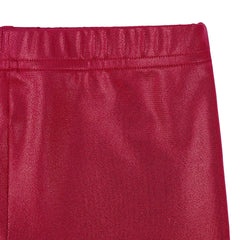 XFGIRLS Gymnastics Shorts for Girls Sparkle Ballet Dance Tumbling Athletic Shorts WineRed 8A