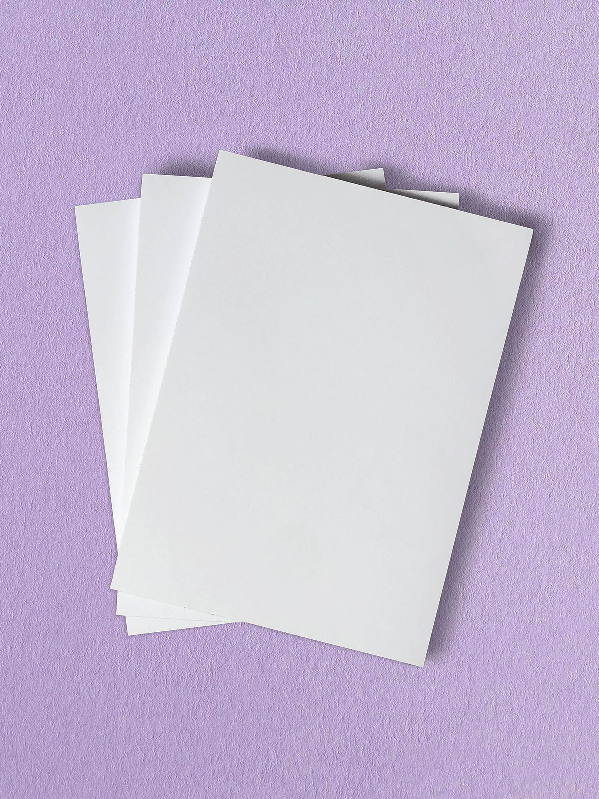 A5 Notepads - Three Pack - Quality 90gsm Plain Paper - Ideal Everyday Jotter Pads - 100 Pages/50 Sheets with strong Backing Board