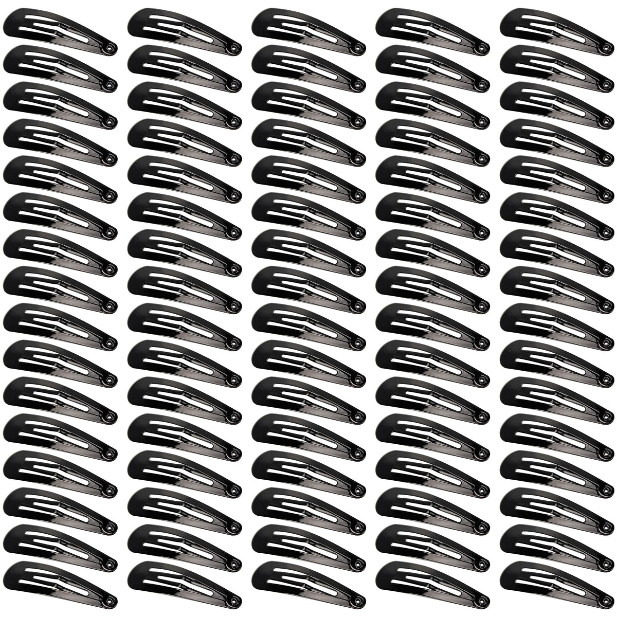 Beayuer 80 Pack Snap Hair Clips 2 Inch Metal Hair Accessories Barrettes for Girls Women Hair Styling (80 Pcs, Multi Color)