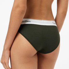 Calvin Klein Women's Bikini 0000F3787E Panties, Green (Field Olive), XL