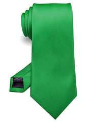 JEMYGINS 3.15 inches Green Tie Wedding Business Silk Necktie for Men (8cm)